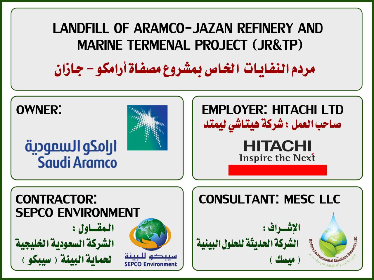Hitachi Class II landfill Design & supervision for Saudi